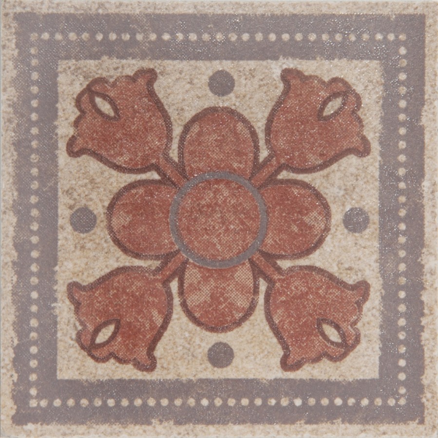 Grasaro Old Stone G-183s t04 вставка напольная декоративная 7х7 см структурная