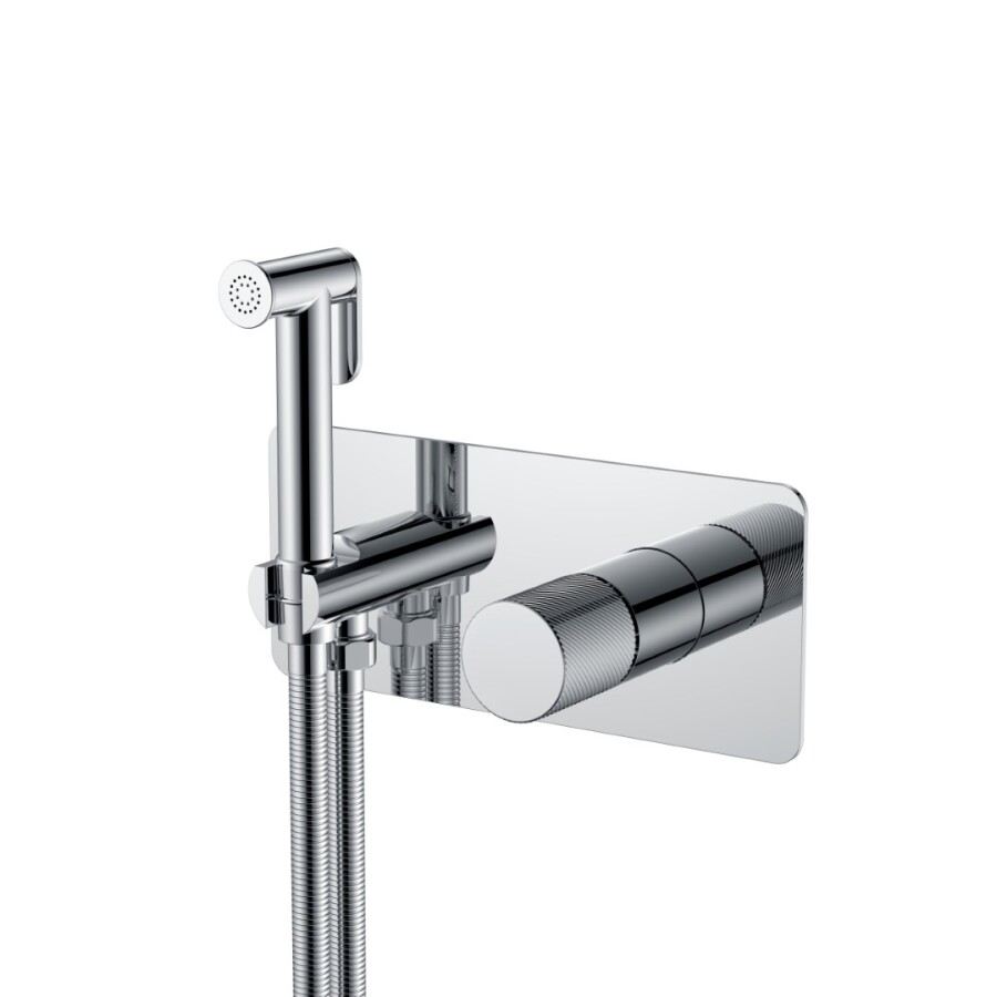Гигиенический душ со смесителем Boheme Stick ручка Spirale Хром 127-CRCR.4