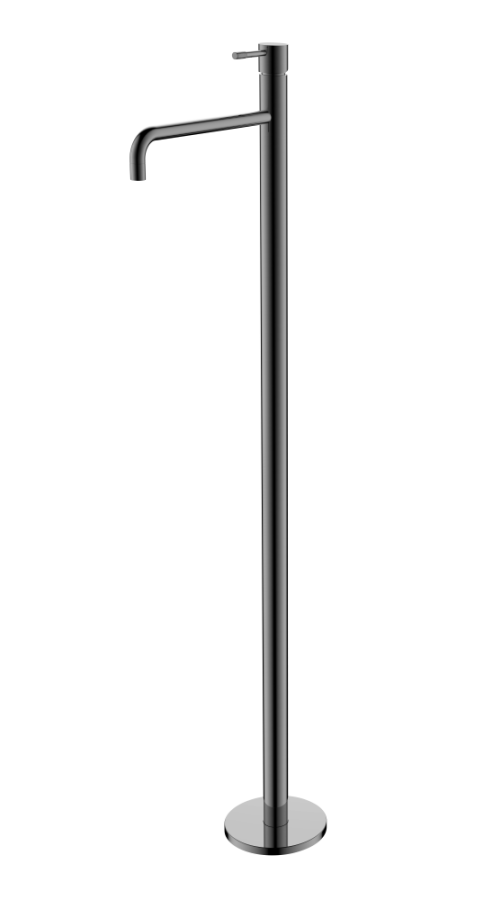 Смеситель для раковины напольный Boheme Uno Shine Gun Metal 107-SGM