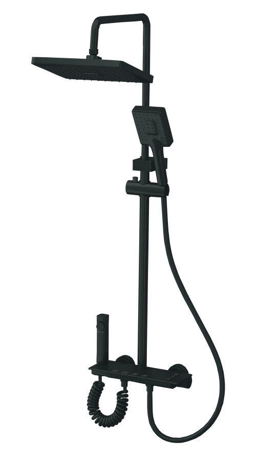 Armata BCG-009-J Душевая система со смесителем с поворотным изливом 150мм Черный CH3468