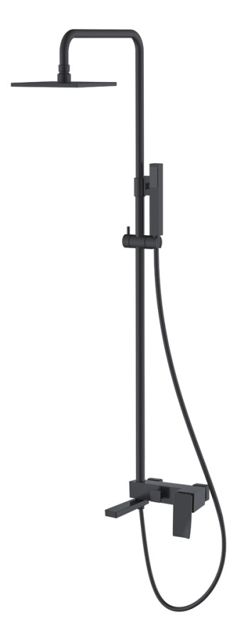 Душевая система Boheme Q BlackBlack.2 с изливом 148-BB.2