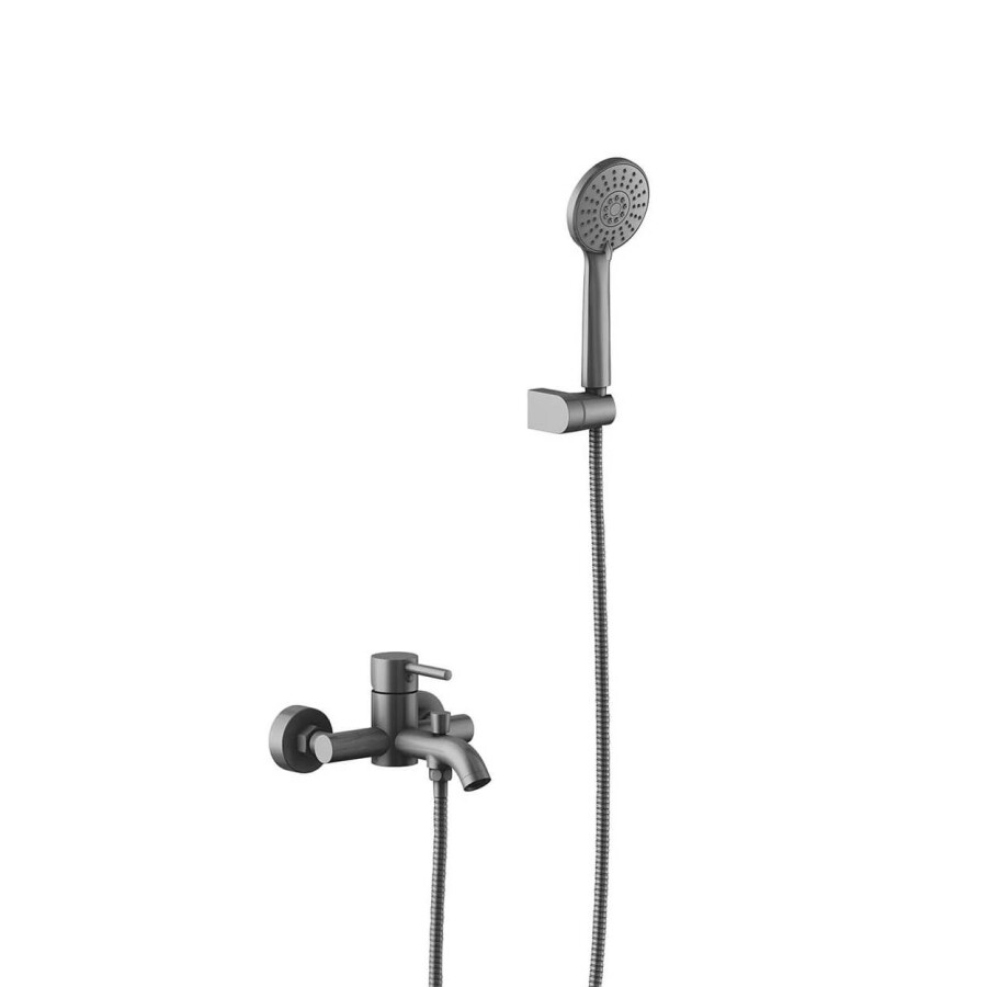 Aquatek Европа AQ1349BGM Смеситель для ванны с душевым набором Оружейная сталь