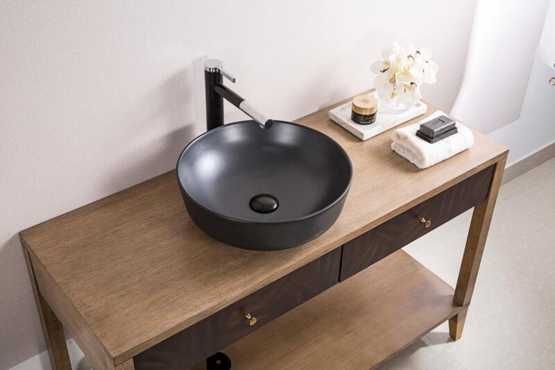 BelBagno BB1315-H301 раковина накладная 41 см чёрная матовая