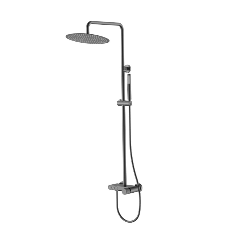 Душевая система с изливом Boheme Stick ручка Linea Gun Metal 128-GM.3