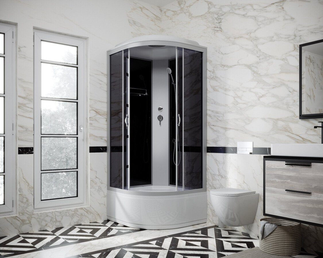 Niagara NG 2508-14 Душевая кабина 90x90 Бессиликоновая сборка 25081434