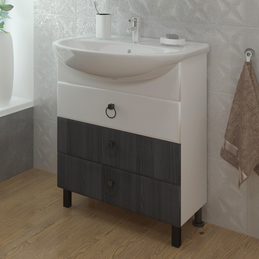 EvaGold Arcada тумба 65 см с раковиной Стелла 65 EG010168