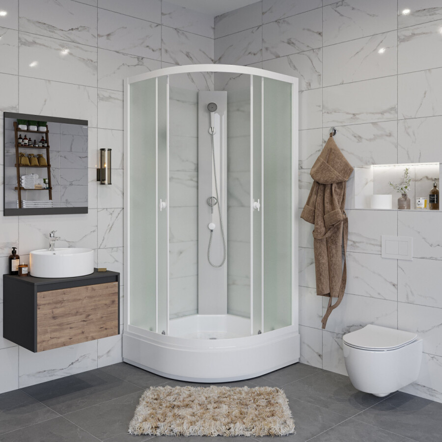 Niagara Promo Душевая кабина Без крыши 90x90 P90/26/MT/BK