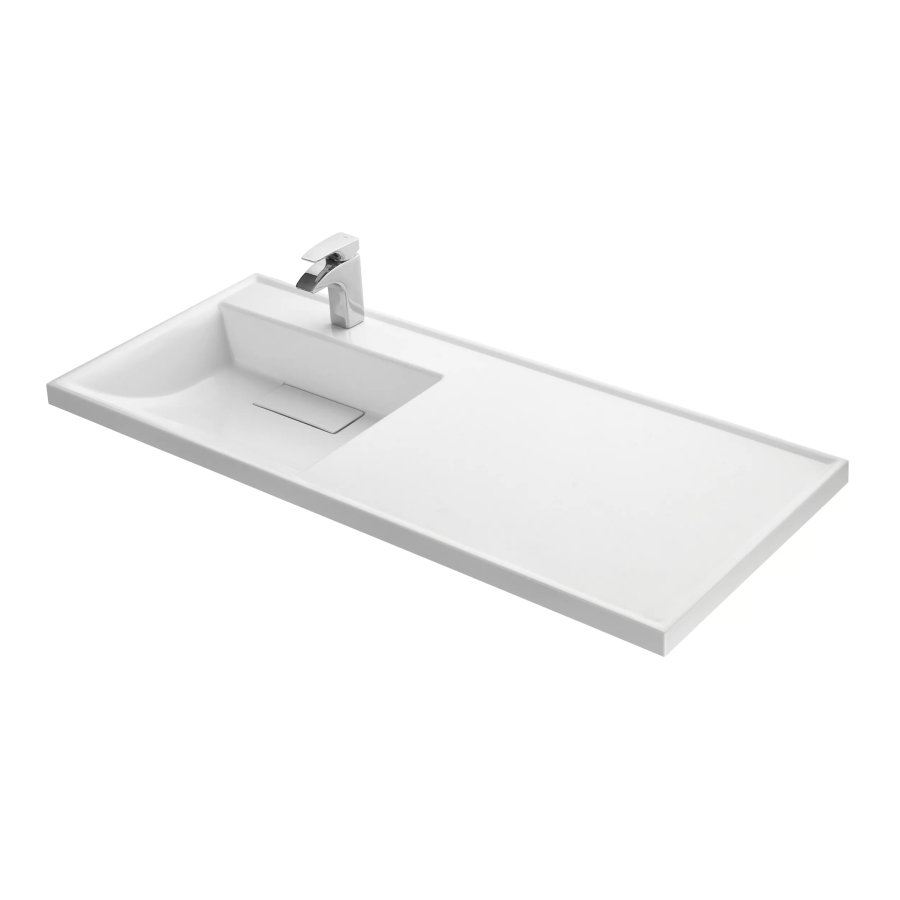 Aquaton Лондри раковина для стиральной машины 120 см левая 1A72843KLH01L