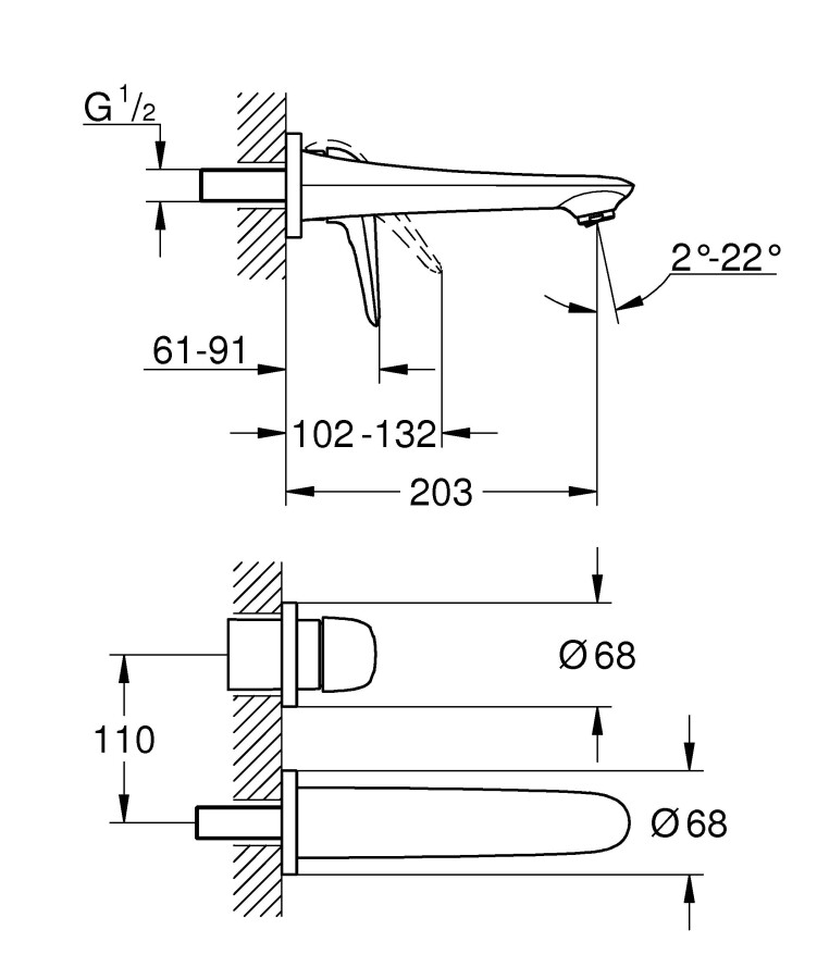 Grohe Eurostyle 29097003 смеситель для раковины