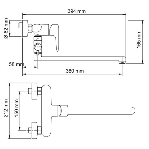 WasserKRAFT Vils 5602L смеситель для ванны хром