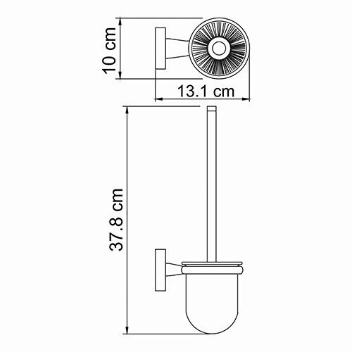 WasserKRAFT Lippe K-6527 туалетный ершик хром