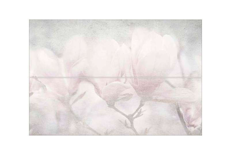 Уралкерамика Бэль 40х60см декор-панно настенный из 2 шт цветы