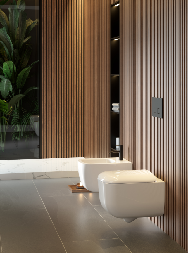 Aqua Nero SOLANA Унитаз подвесной безободковый,Торнадо, 510*360*365мм,с сиденьем микролифт дюропласт AN-009A