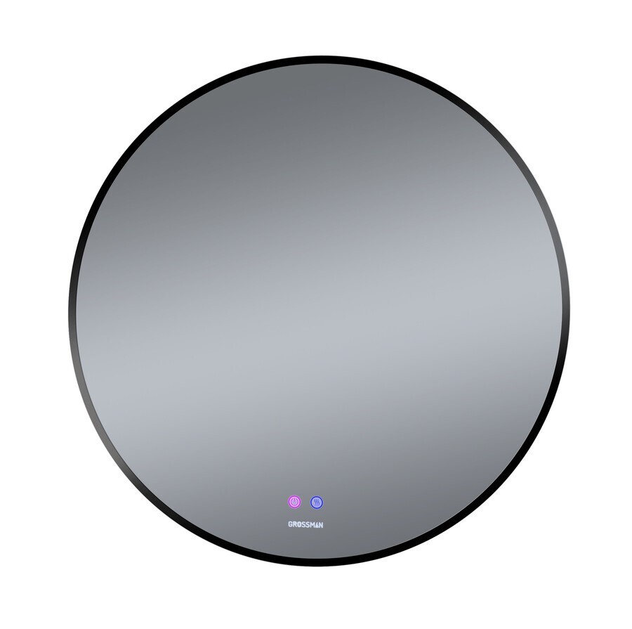 Зеркало Grossman COSMO-норма BLACK (700*700*45) LED с сенсорным выключателем и подогревом 1970702