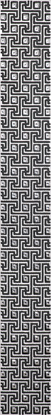 Kerama Marazzi Лацио 50х6 см бордюр настенный черно белый