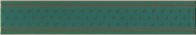 Kerama Marazzi Фонтанка 40х7 см бордюр настенный зеленый глянцевый