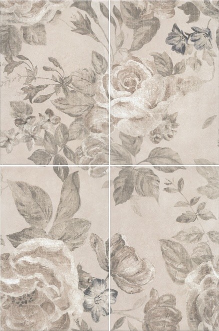 Kerama Marazzi Александрия 40х60 см панно из 4 шт светлое матовое 82714x3F