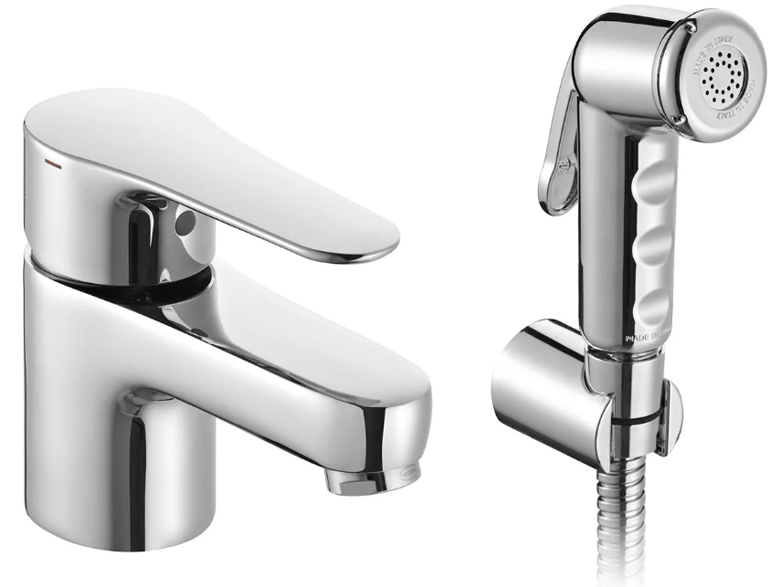 Jacob Delafon July E16319-4-CP смеситель с гигиеническим душем