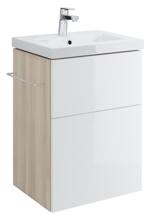 Cersanit Smart 60 см тумба с раковиной Como белая BSUSMACO60/Wh
