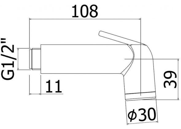 Paffoni Minorca ZDUP099CR гигиенический душ