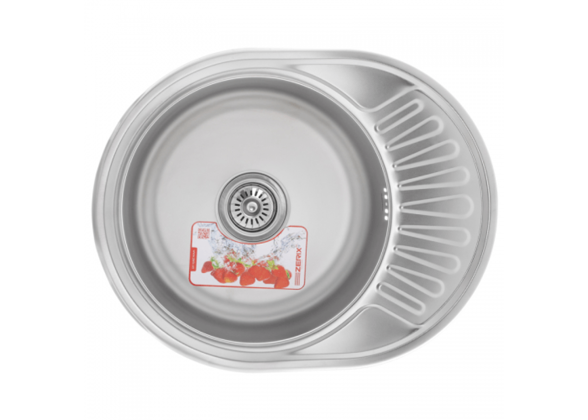 Мойка из нержавеющей стали врезная 57х45 см Zerix Z5745-08-180MD micro decor ZM0536