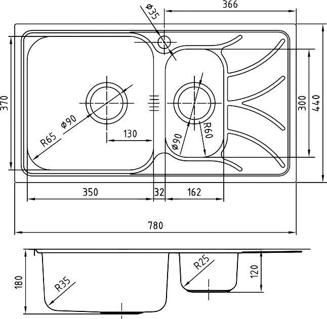 Iddis Arro ARR78PXi77 Мойка кухонная