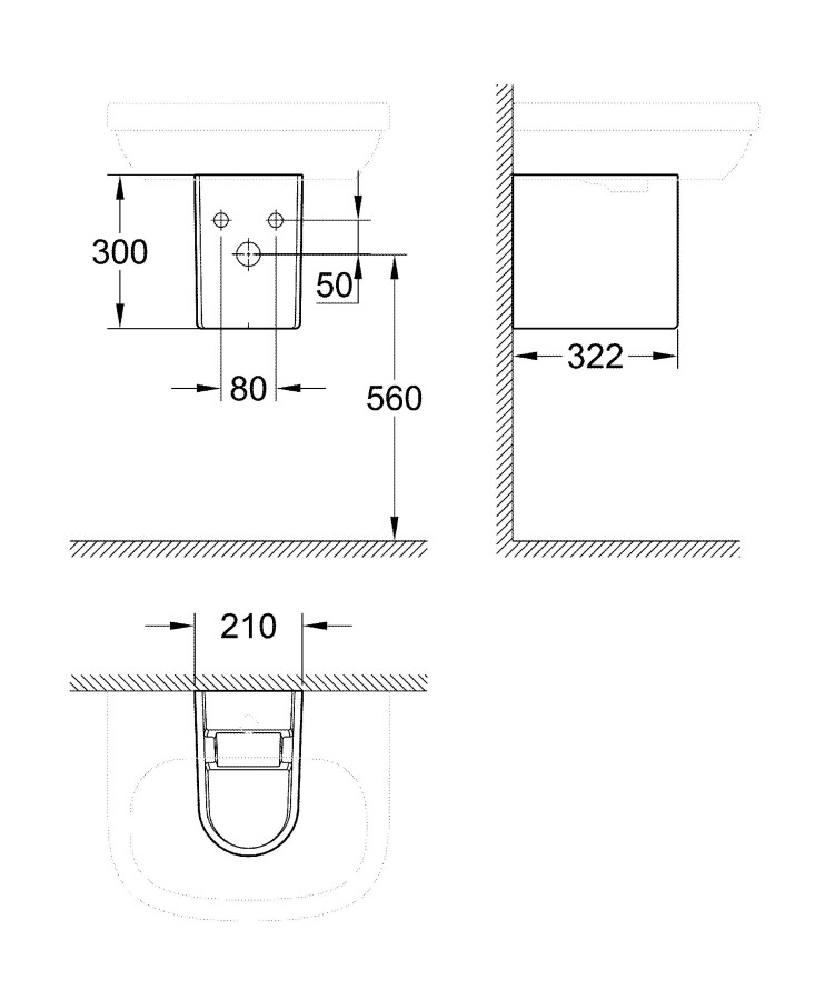 Grohe Euro Ceramic 39201000 полупьедестал для раковины белый