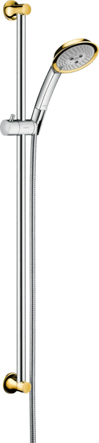 Hansgrohe 27841090 Raindance Classic Душевой набор 100 3jet со штангой 90 см, хром/золото