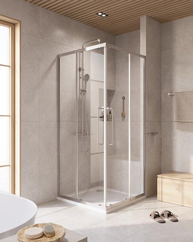 Cezares Relax душевой уголок 90х90х200 см RELAX-304-A-2-90-C-CR