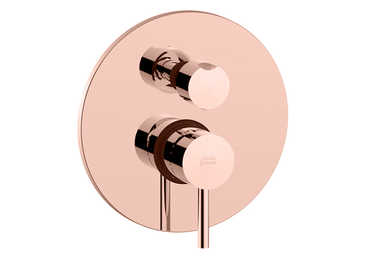 Paffoni Light LIG018ROSE смеситель для ванны розовое золото