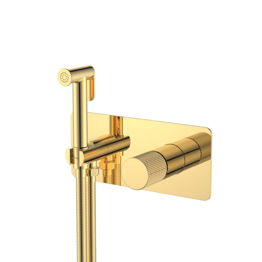 Гигиенический душ со смесителем Boheme Stick ручка Linea Gold 127-GG.3