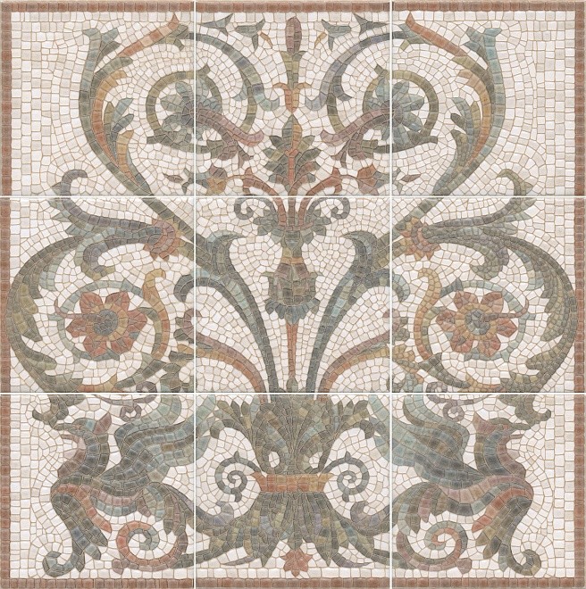 Kerama Marazzi Виченца 45х45 см панно настенное из 9 шт матовое HGDA999x17000