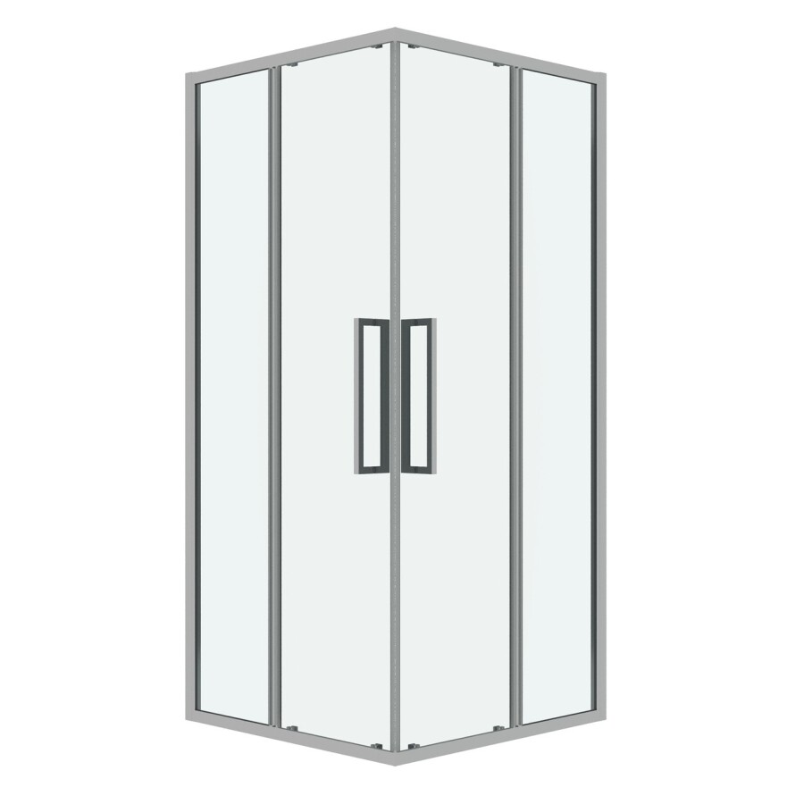 Душевое ограждение Grossman Cosmo 300.K33.02.8080.10.00 (80х80х195) квадрат,раздвижная,хром,стекло прозрачное, 1 место