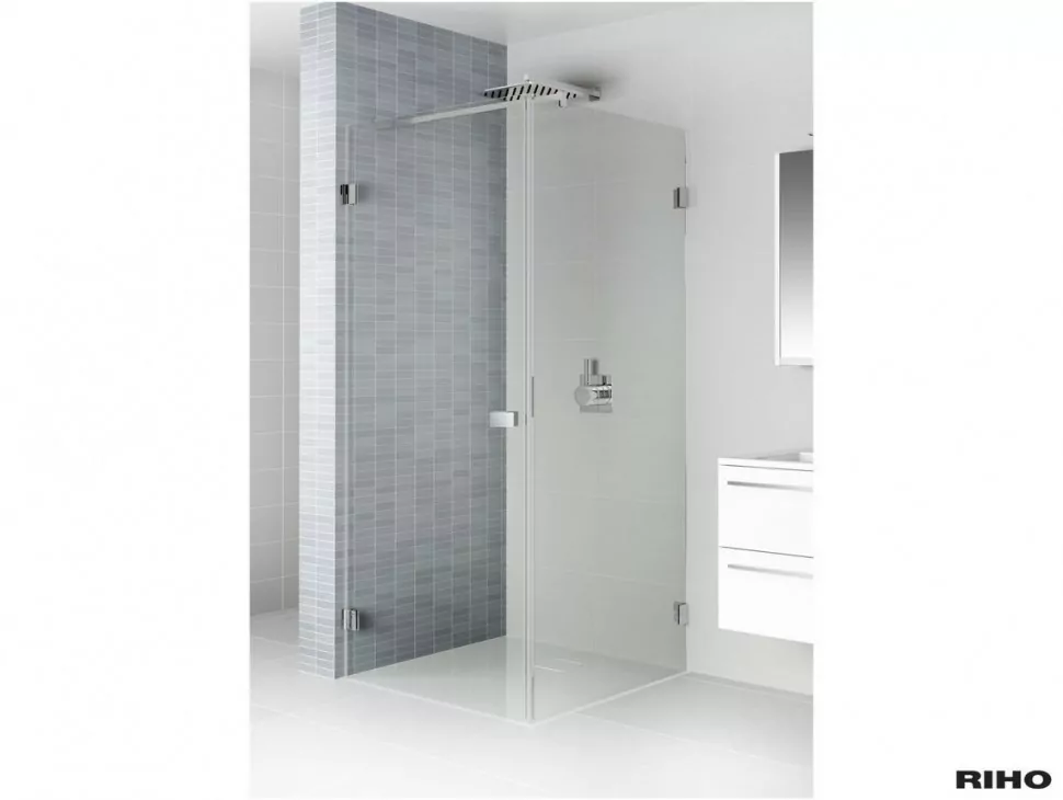 Riho Scandic X201 душевой уголок 90х90 R профиль черный G001040121
