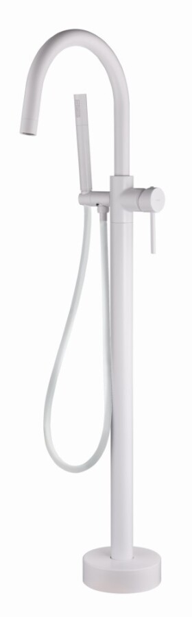 Смеситель напольный Boheme Uno Белый матовый 469-MW