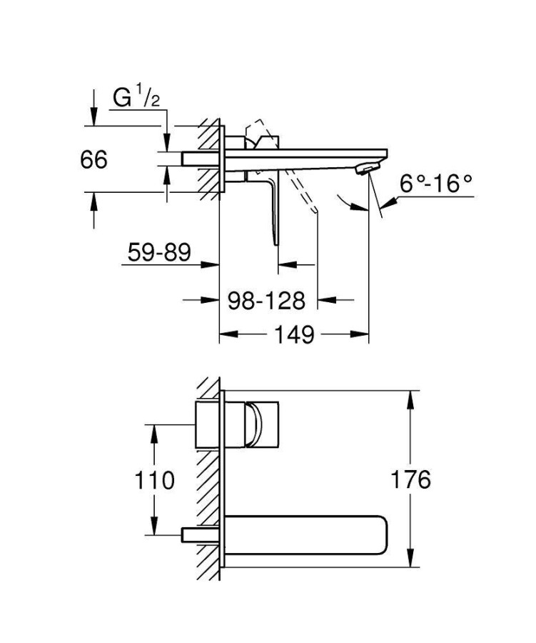 Grohe Lineare New 19409DC1 смеситель для раковины