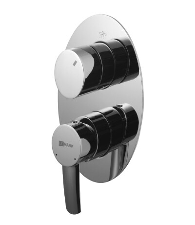 Lemark LM3227C Атлантисс Смеситель для ванны и душа встраиваемый, хром
