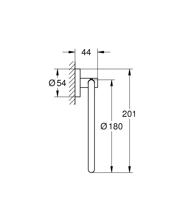 Grohe Essentials 40365GN1 полотенцедержатель кольцо холодный рассвет матовый