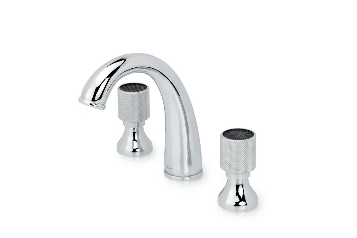 Смеситель для раковины на 3отв. Boheme Royal Cristal Black Хром 277-Royal/CRST black