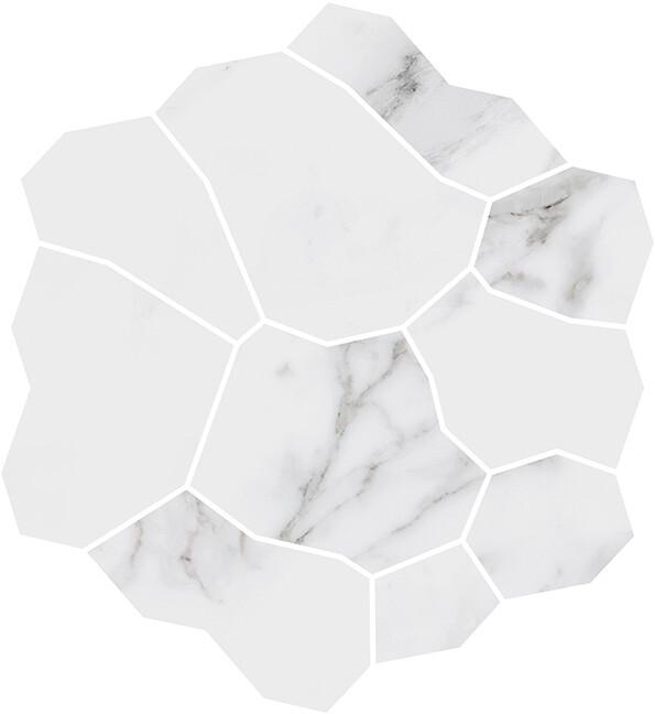 Керамическая плитка Декор Kerama Marazzi Прованс Марсель наборный Белый глянцевый обрезной 31,5x34,2x0,9 KMD2HID019BR