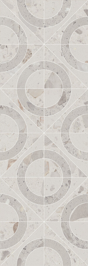 Керамическая плитка Декор Kerama Marazzi Прованс Тараскон Стоун серый светлый матовый обрезной 30x89,5x0,9 KMD3STA125BR