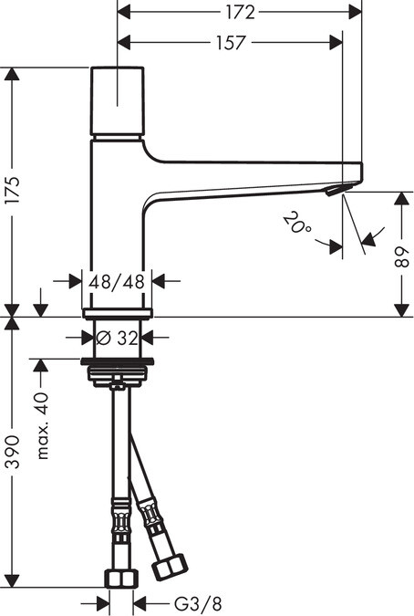 Hansgrohe 32570000 Metropol смеситель для раковины хром