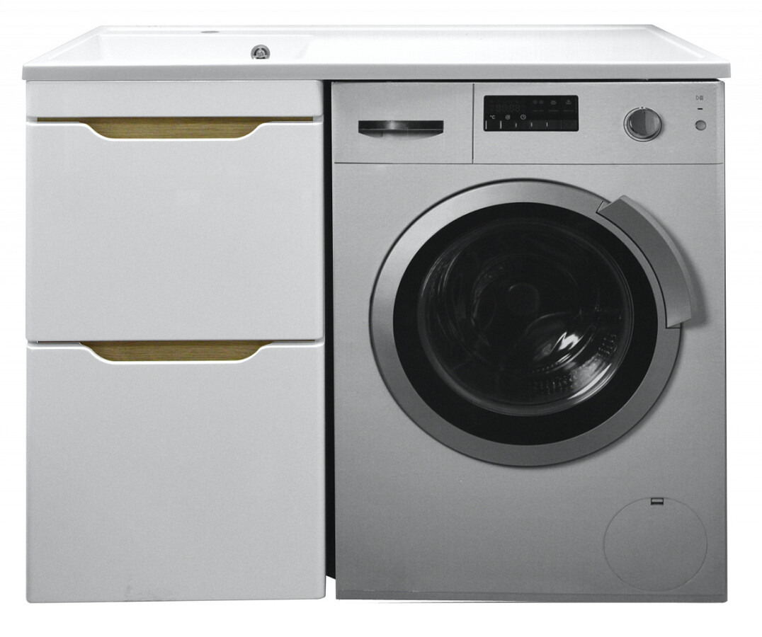 Azario Magneta тумба с раковиной под стиральную машинку 120 см CS00078395