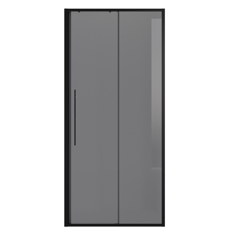 Дверь в нишу Niagara Nova NG-85-11TB (110х195) черный матовый,стекло тонированное,дверь раздвижная,1 место