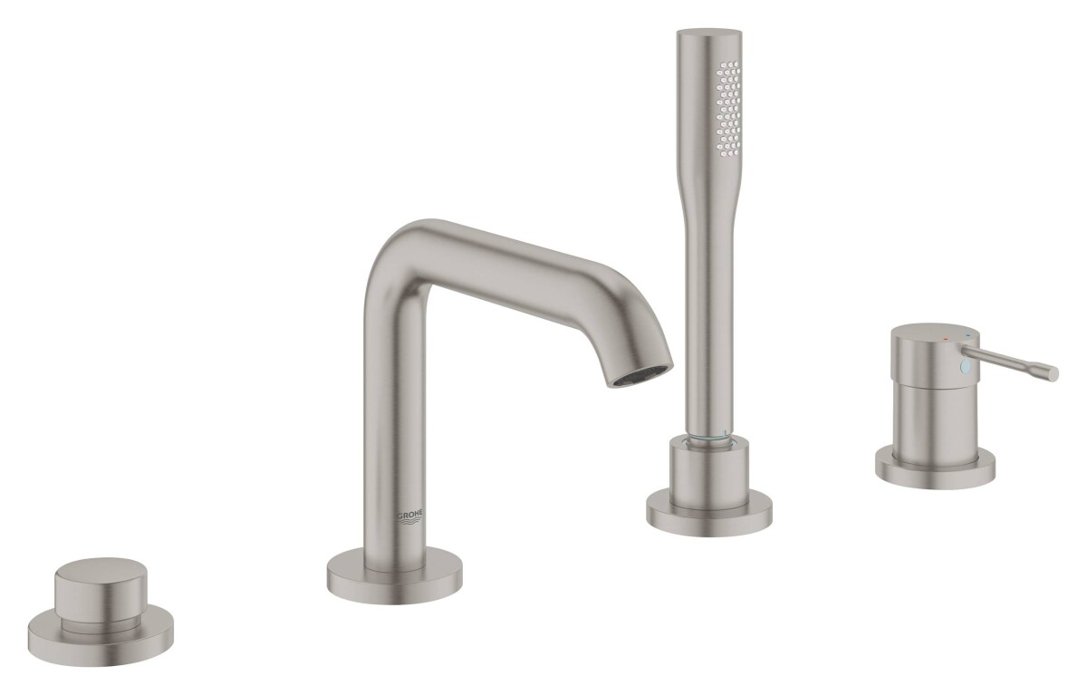 Grohe Essence New 19578DC1 смеситель на борт ванны суперсталь