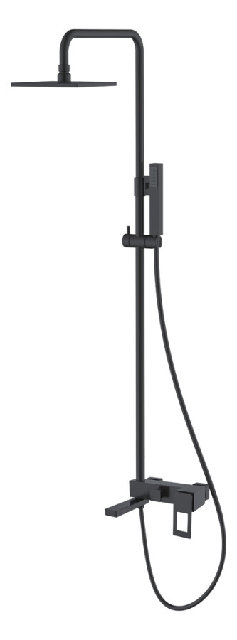 Душевая система Boheme Q BlackBlack с изливом 148-BB