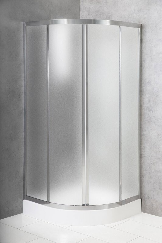 BelBagno Due душевой уголок 90х90, рифленое стекло DUE-R-2-90-P-Cr