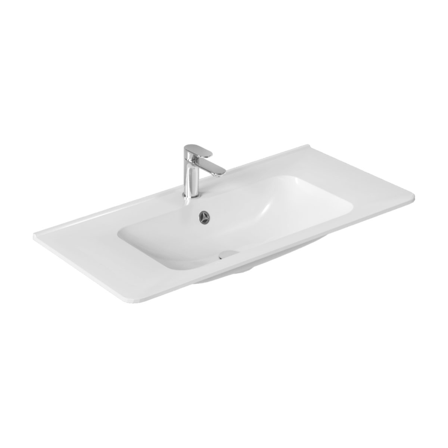 Vincea раковина из искусственного камня 100 см VCB-2VP100W