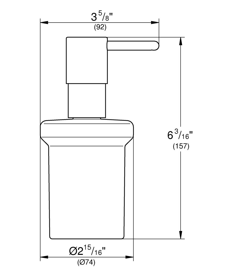 Grohe Essentials 40394GL1 дозатор жидкого мыла холодный рассвет глянец