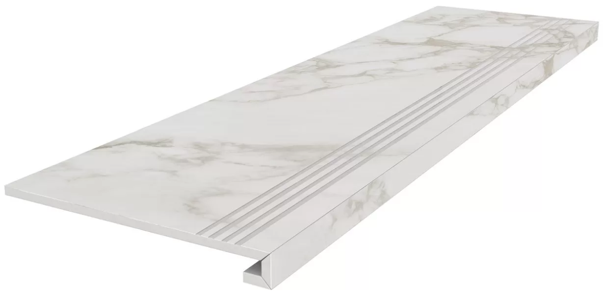 Kerama Marazzi Монте Тиберио ступень матовая 33х119,5 см серый светлый SG540720RGCF
